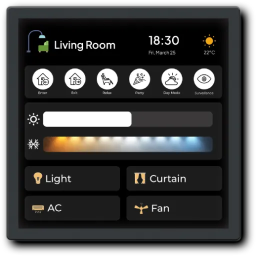 CogCons KNX Touch Screen for Smart Home Automation